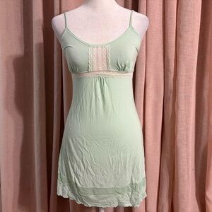 Victoria’s Secret Y2K Lace Trim Babydoll Dress Chemise Lingerie Size Xsmall